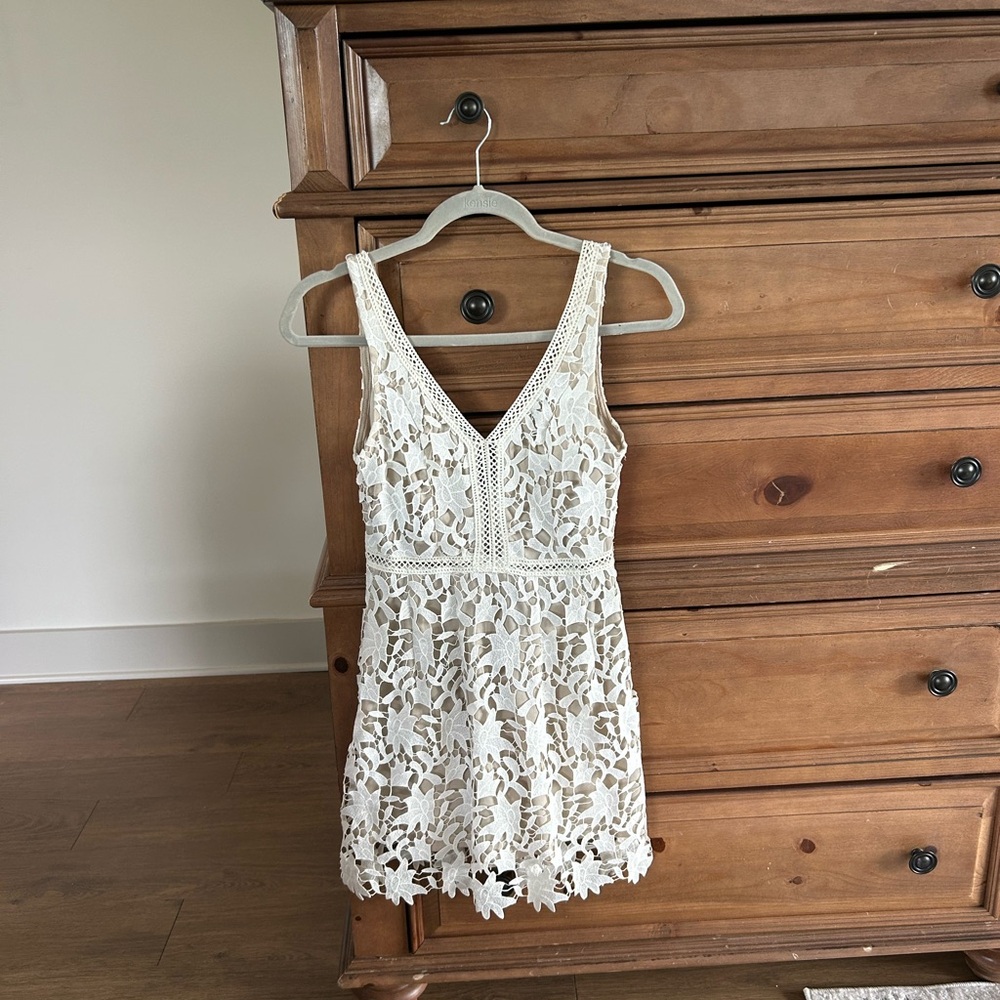 White graduation or bridal dress like new!